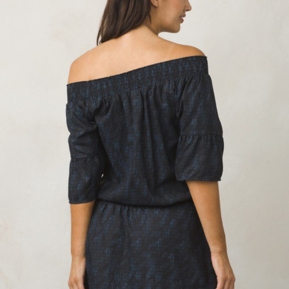 Prana Lenora Off Shoulder Dress Size Small EUC - Picture 8 of 8